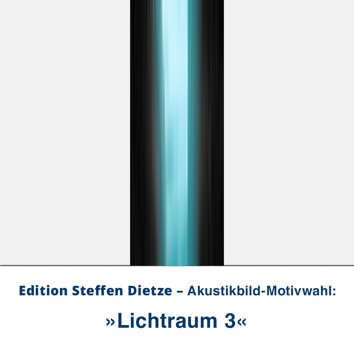 Akustikbild »Lichtraum 3«, Edition Steffen Dietze