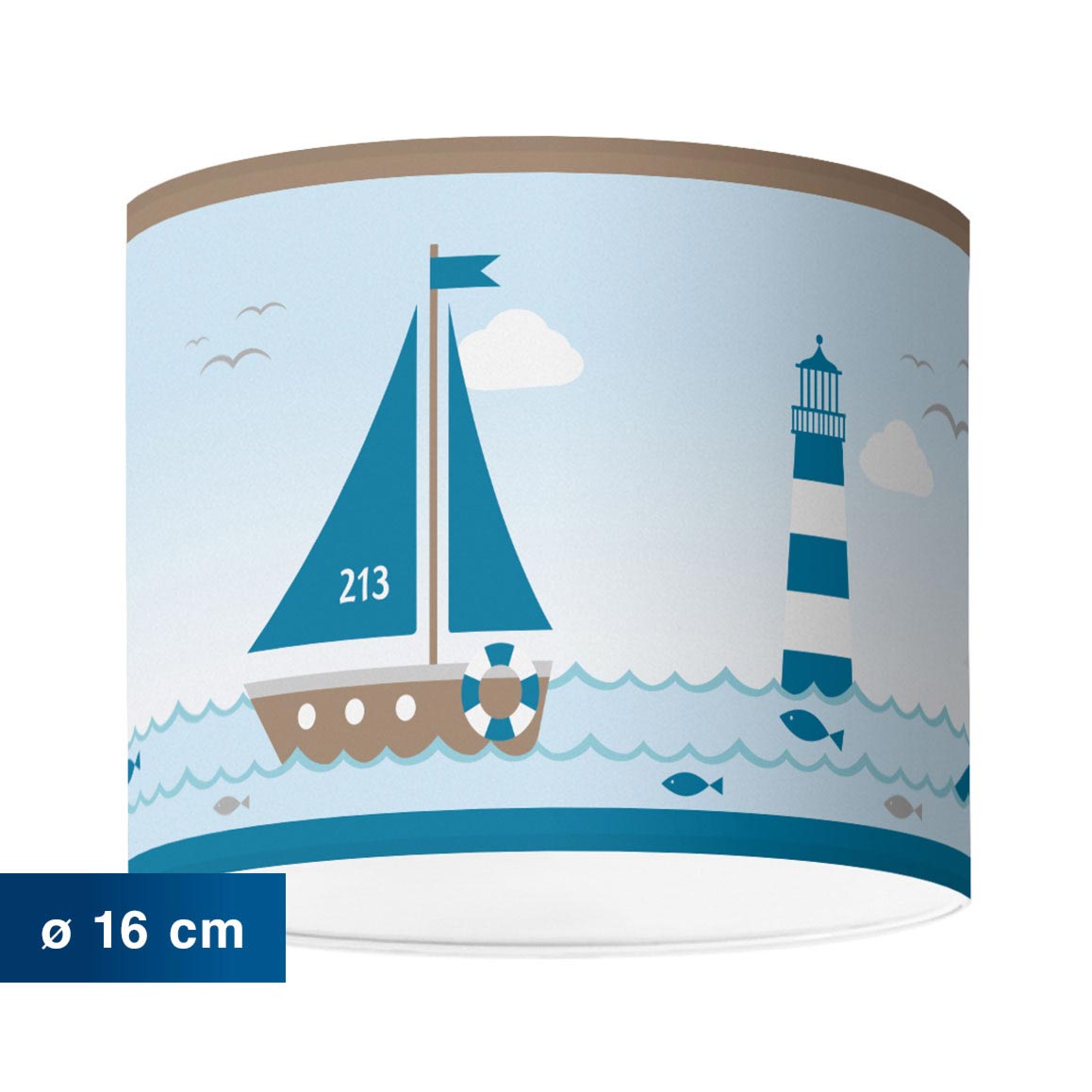 Kinderzimmerlampe im maritimen Design, Sailing Taupe