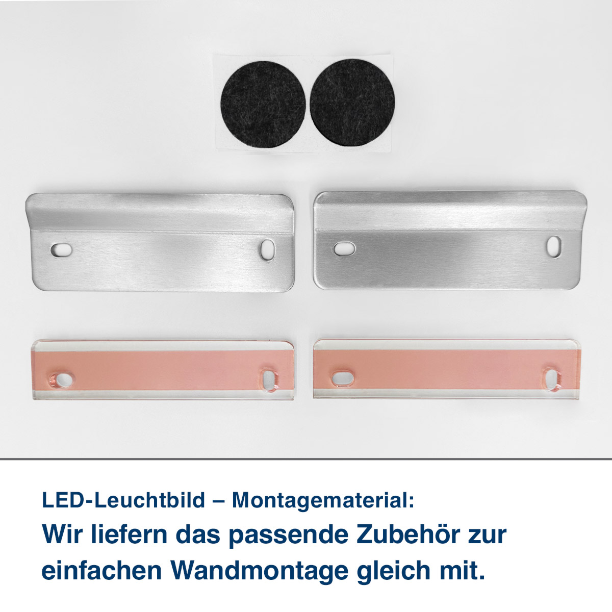 LED-Leuchtbild - Montage-Schritt 2: Wandmontage