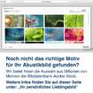 Noch nicht das richtige Motiv  für Ihr Akustikbild gefunden? Wir bietet Ihnen die Auswahl aus Millionen von Motiven der Bilddatenbank Adobe Stock. 