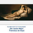 Textilbild „Die nackte Maja“, Francisco de Goya