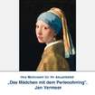 Textilbild „Das Mädchen mit dem Perlenohrring“, Jan Vermeer
