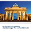 Akustikbild Motiv Brandenburger Tor bei Nacht, Berlin