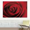 Textilbild rote Rose