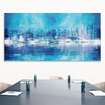 Akustikbild New York Skyline in blau