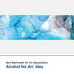 Akustikbild Motiv Alcohol Ink Art, blau
