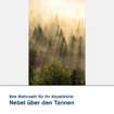 Akustikbild Motiv Nebel über den Tannen