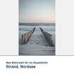 Akustikbild Motiv Strand, Nordsee