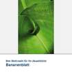 Akustikbild Motiv Bananenblatt
