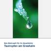 Akustikbild Motiv Tautropfen am Grashalm