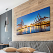  Akustikbild Hamburg Containerhafen, einseitig, Wandmontage