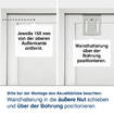 Akustikbild SLIM Wandhalterung