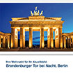 Akustikbild Motiv Brandenburger Tor bei Nacht, Berlin