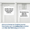 Textilbild DEKO  Wandhalterung