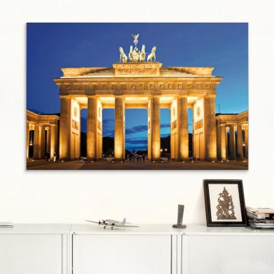 Akustikbild Brandenburger Tor bei Nacht, Berlin