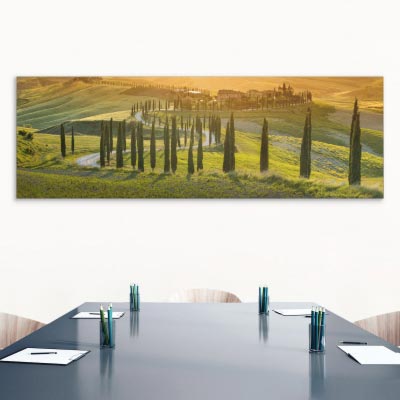 Akustikbild Zypressenallee in der Toskana, Italien