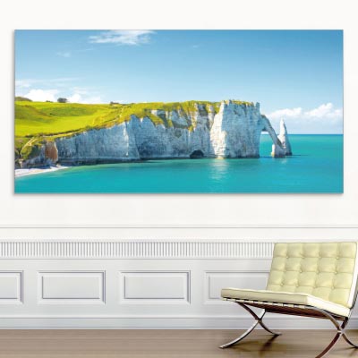 Akustikbild Étretat, Kreidefelsen, Frankreich
