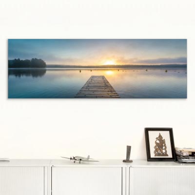 Akustikbild Sonnenaufgang am See