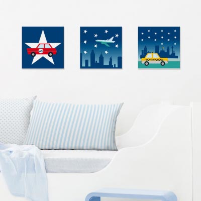 Bilder-Set mit Stadtmotiven bei Nacht, City by Night