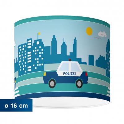 Kinderzimmerlampe mit Stadtmotiv, City by Day - Erler+Pless