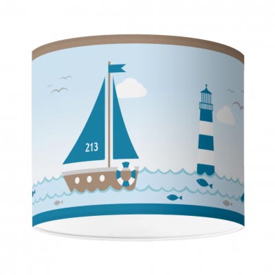 Kinderzimmerlampe im maritimen Design, Sailing Taupe